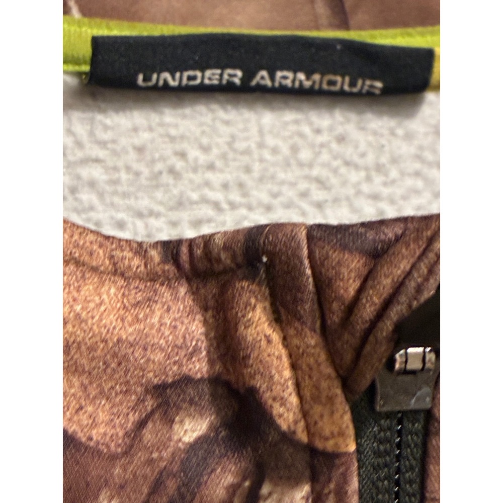 Under Armour Mens Realtree Xtra Camo Full Zip Fleece Hunting Jacket Large Camo - Picture 6 of 11